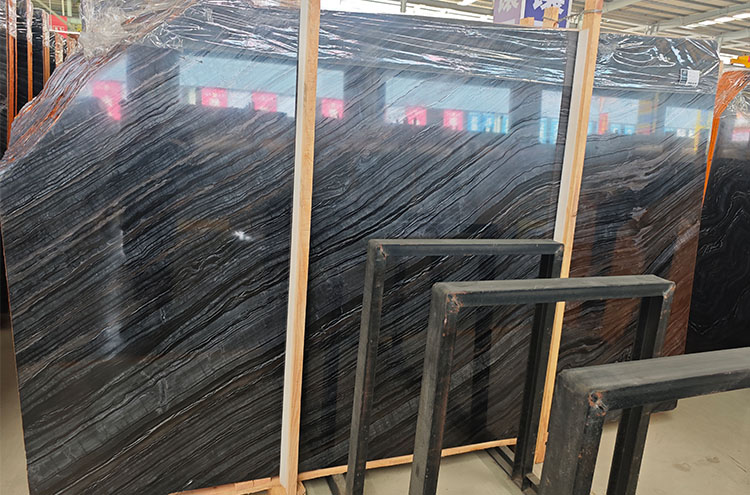木纹黑大理石图片欣赏，自然之美的独特展现