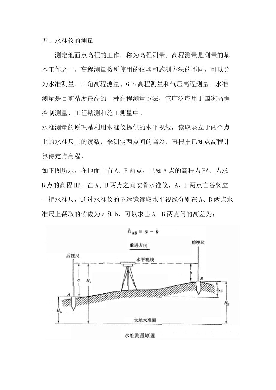 数字水准测量技术及其应用