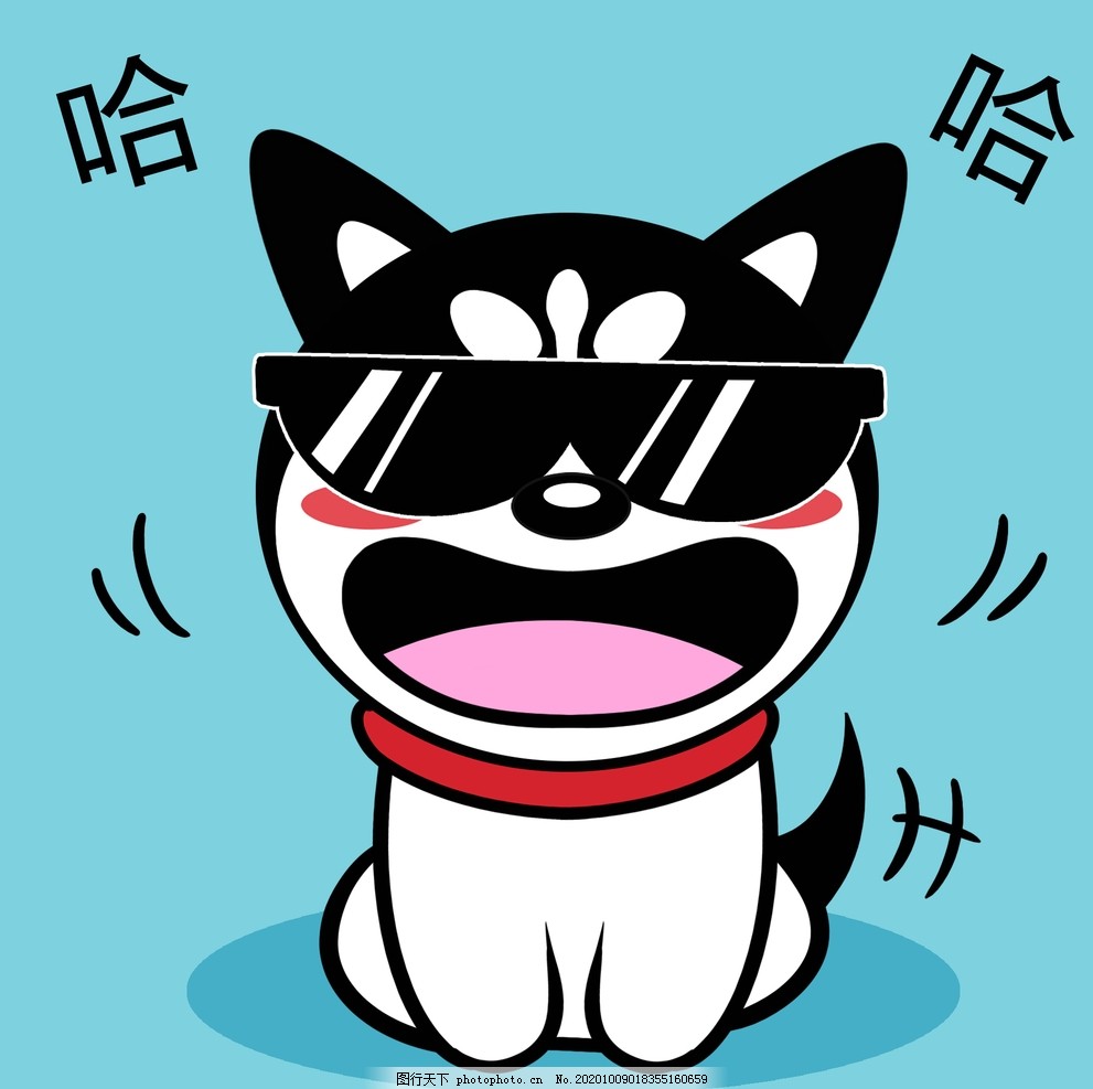 哈士奇动画表情包，活力四溢的网络魅力