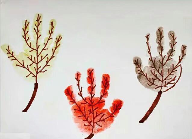 小班美术教案，手指印画